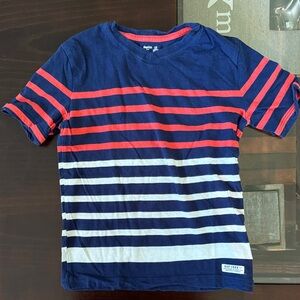 GAP Kids Blue and Red Striped Tee